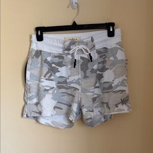 YoungLA White Ribbed Shorts